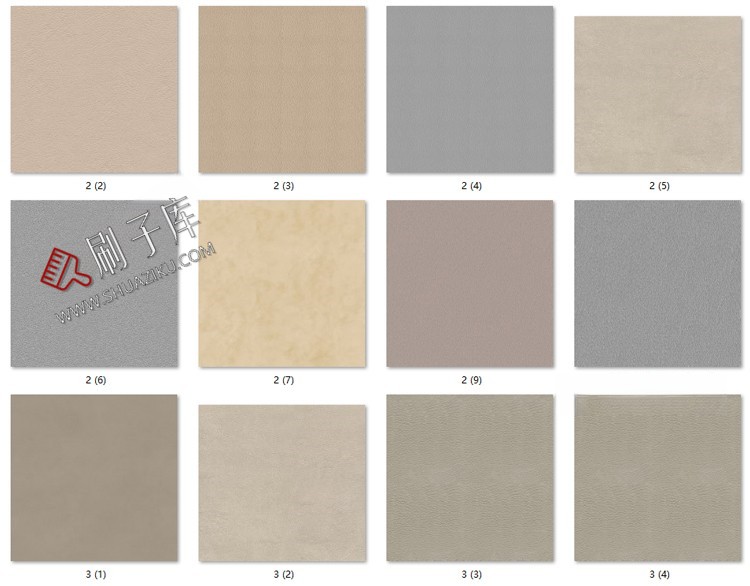 图片[3]-高清现代皮纹皮革纹理棕色皮质白色浅色花纹无缝JPG贴图素材-刷子库