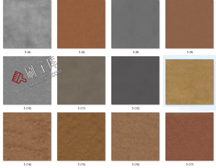 图片[6]-高清现代皮纹皮革纹理棕色皮质白色浅色花纹无缝JPG贴图素材-刷子库