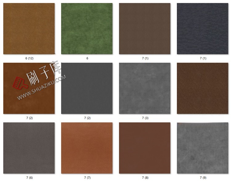 图片[8]-高清现代皮纹皮革纹理棕色皮质白色浅色花纹无缝JPG贴图素材-刷子库