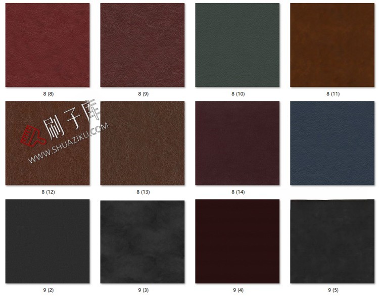 图片[10]-高清现代皮纹皮革纹理棕色皮质白色浅色花纹无缝JPG贴图素材-刷子库