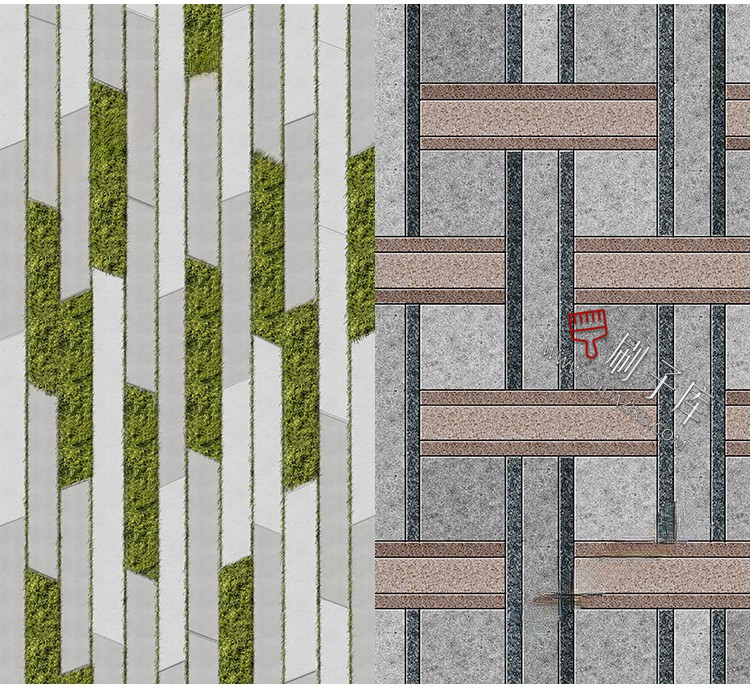 图片[12]-景观铺装材质贴图SU建筑室外广场墙面地面PS石材花岗岩高清3D素材-刷子库