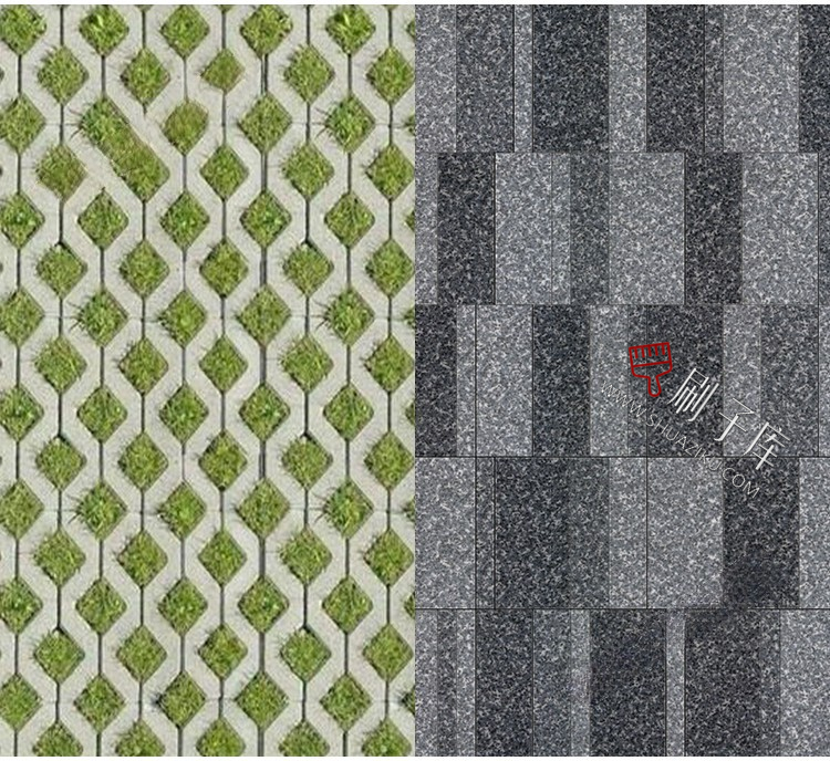 图片[18]-景观铺装材质贴图SU建筑室外广场墙面地面PS石材花岗岩高清3D素材-刷子库