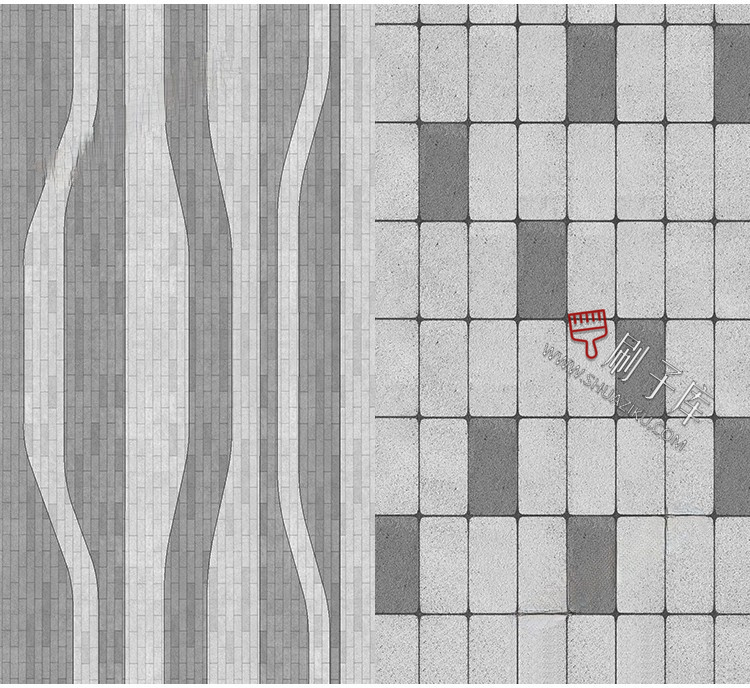 图片[23]-景观铺装材质贴图SU建筑室外广场墙面地面PS石材花岗岩高清3D素材-刷子库