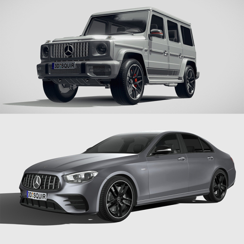 奔驰-BENZ汽车3D模型合集FBX格式-刷子库