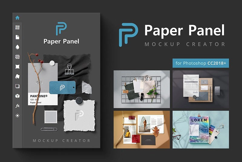 【汉化版】PS样机生成插件Paper Panel – Mockup Creator-1