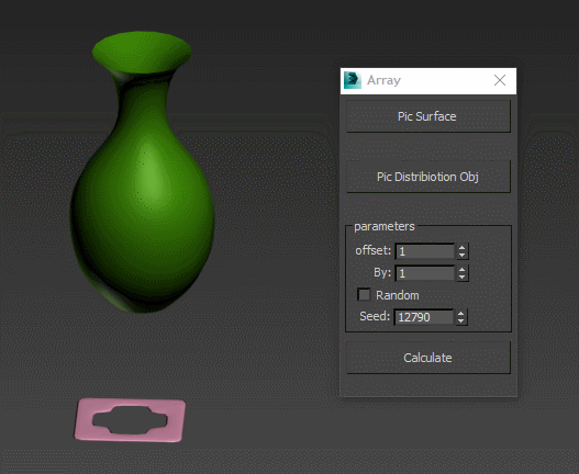3Dmax模型沿表面摆放插件 摆放插件神器 一键物体跟随插件-2