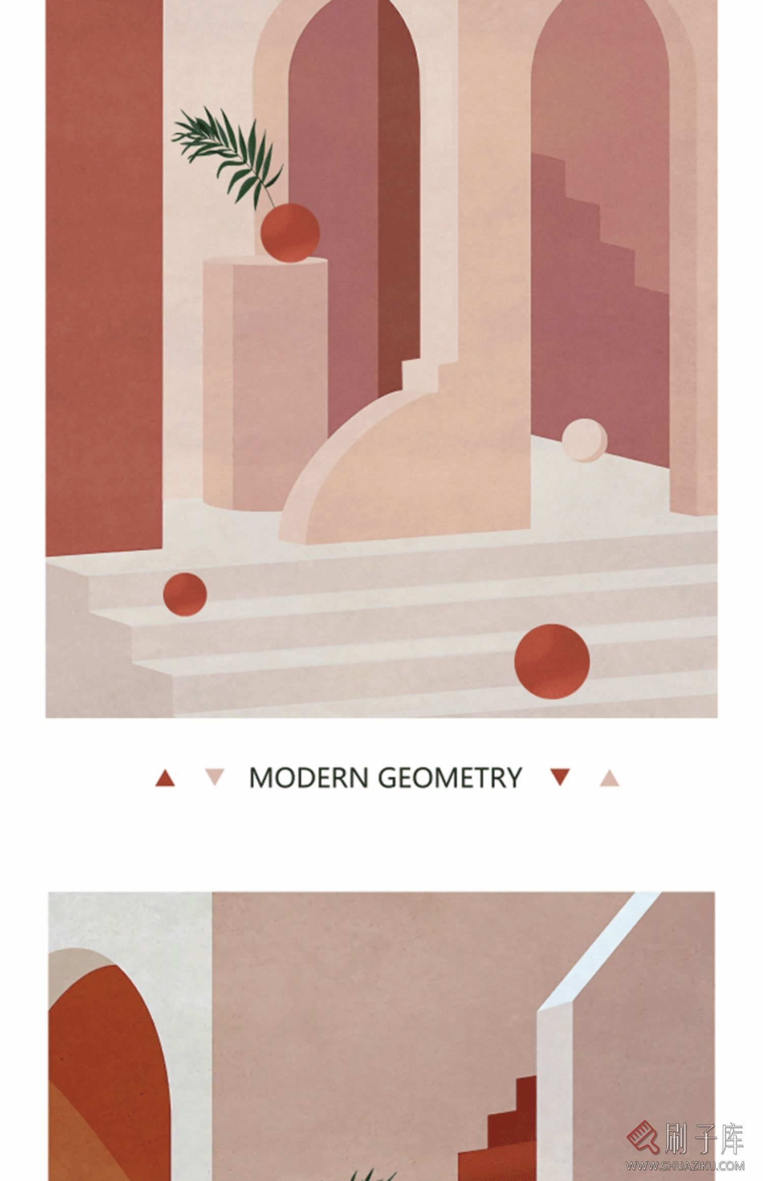 3DMAX挂画贴图 莫兰迪色调挂画贴图合集素材 现代挂画贴图素材-4