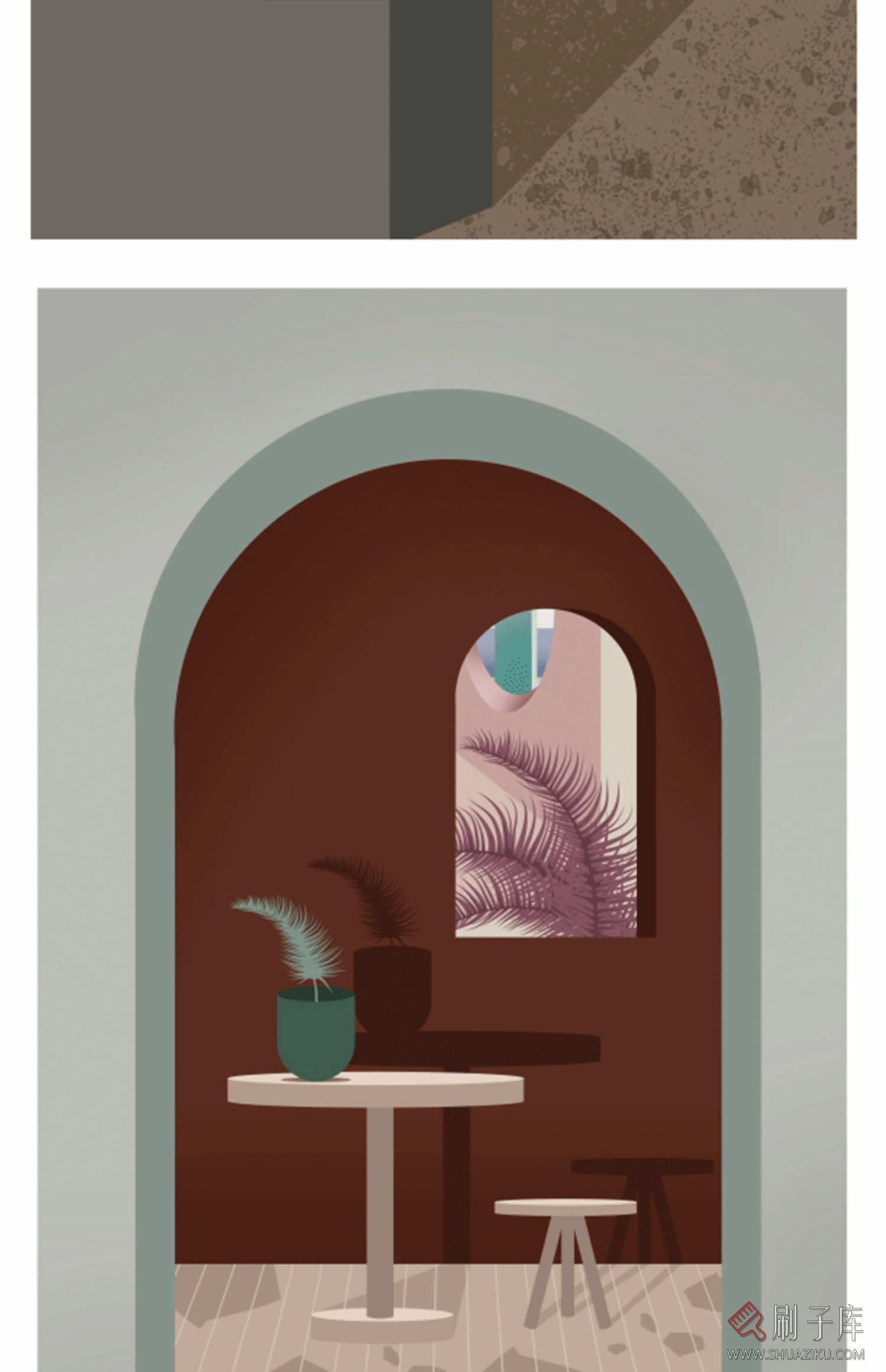 3DMAX挂画贴图 莫兰迪色调挂画贴图合集素材 现代挂画贴图素材-47