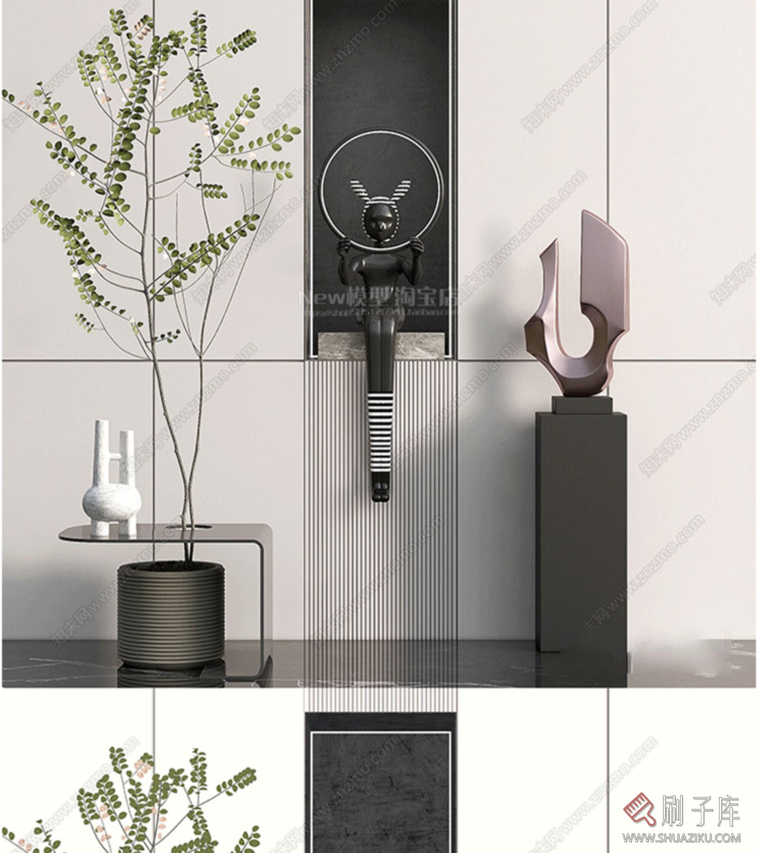 su室内设计家装单体模型库 灯具沙发柜子床桌椅 家具室内设计素材-8