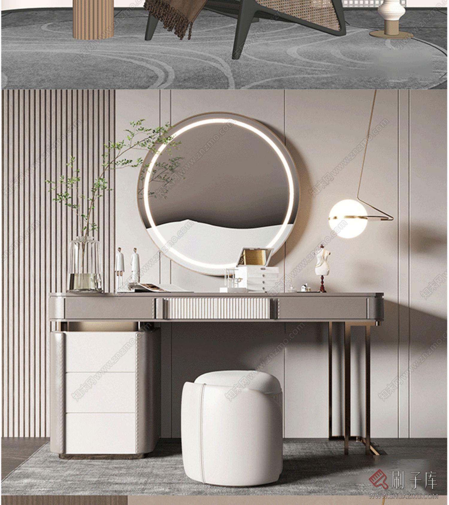 su室内设计家装单体模型库 灯具沙发柜子床桌椅 家具室内设计素材-14