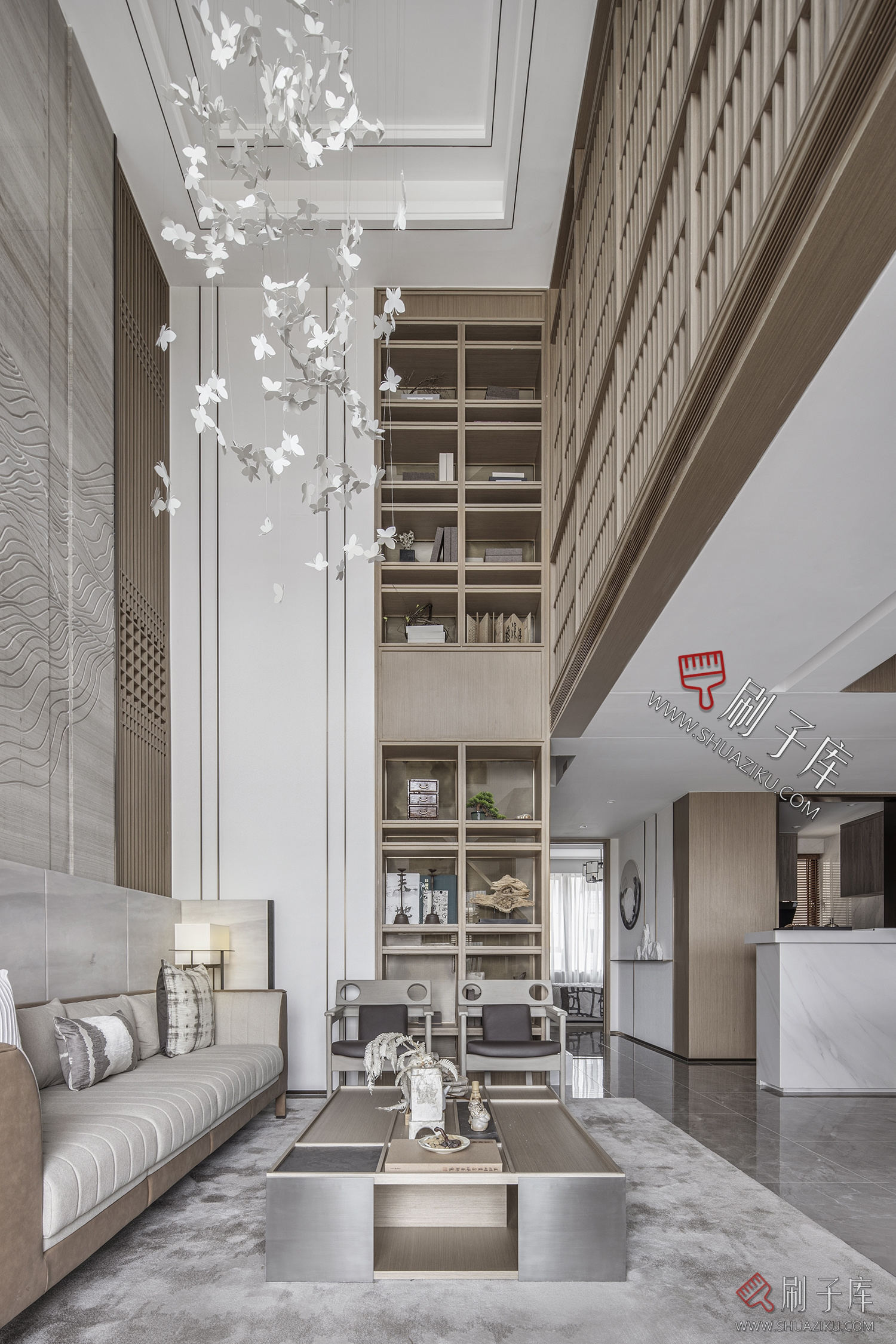 图片[16]-别墅空间现代侘寂风奶油风新中式欧式美式装修设计效果图参考图纸-刷子库