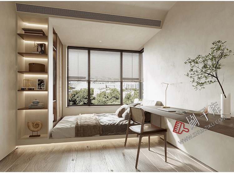 图片[10]-侘寂风格草图大师现代极简家装室内设计客厅卧室SU模型素材-刷子库