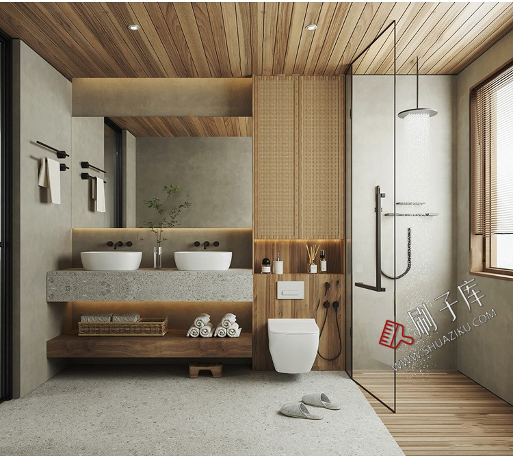 图片[17]-侘寂风格草图大师现代极简家装室内设计客厅卧室SU模型素材-刷子库