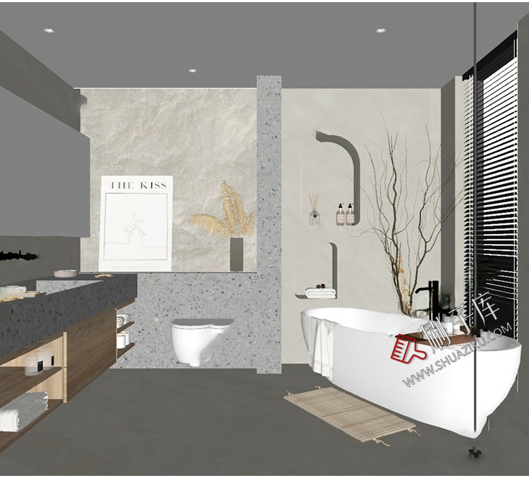 图片[18]-侘寂风格草图大师现代极简家装室内设计客厅卧室SU模型素材-刷子库