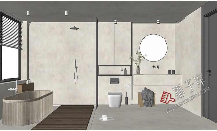 图片[28]-侘寂风格草图大师现代极简家装室内设计客厅卧室SU模型素材-刷子库