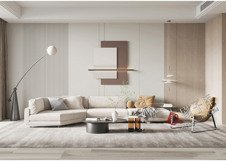 图片[10]-现代简约轻奢风格草图大师模型室内设计家装客厅餐厅卧室SU素材库-刷子库