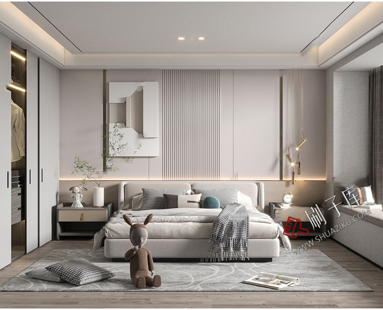 图片[19]-现代简约轻奢风格草图大师模型室内设计家装客厅餐厅卧室SU素材库-刷子库