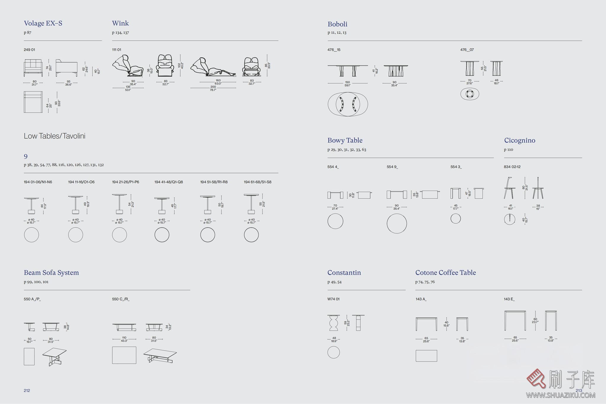 图片[16]-国外家居品牌CASSINA家具CAD图块+PSD分层素材+3D模型-刷子库