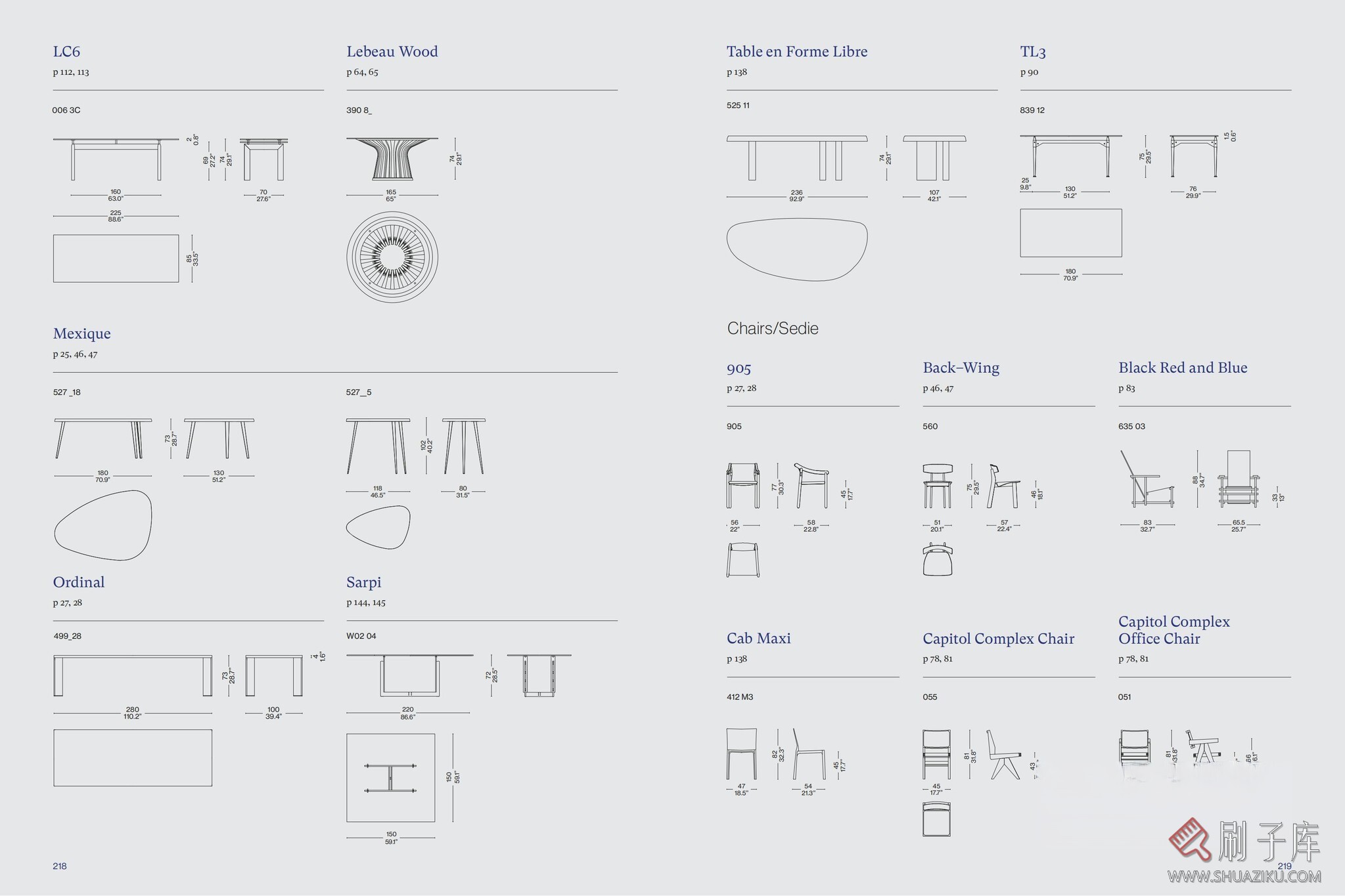 图片[18]-国外家居品牌CASSINA家具CAD图块+PSD分层素材+3D模型-刷子库