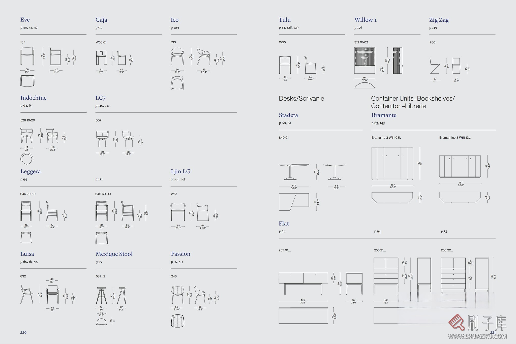 图片[19]-国外家居品牌CASSINA家具CAD图块+PSD分层素材+3D模型-刷子库