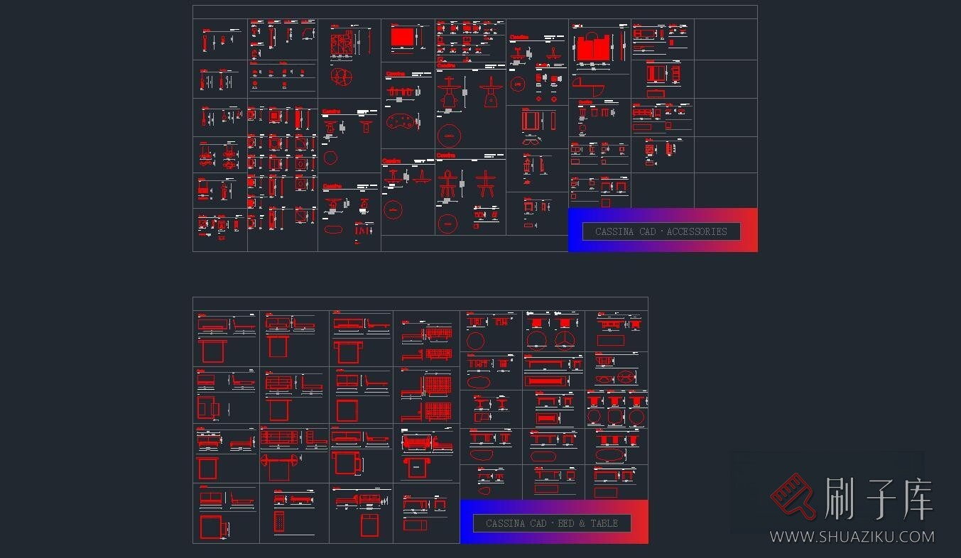 图片[24]-国外家居品牌CASSINA家具CAD图块+PSD分层素材+3D模型-刷子库