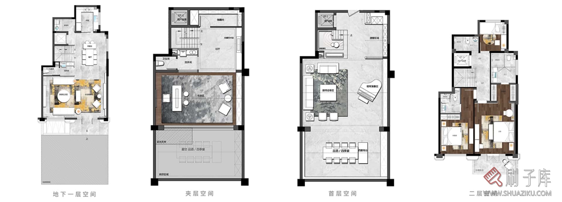 图片[25]-国内外现代风格实景参考图（样板间 公馆 住宅 别墅 等）（990套） 40G-刷子库