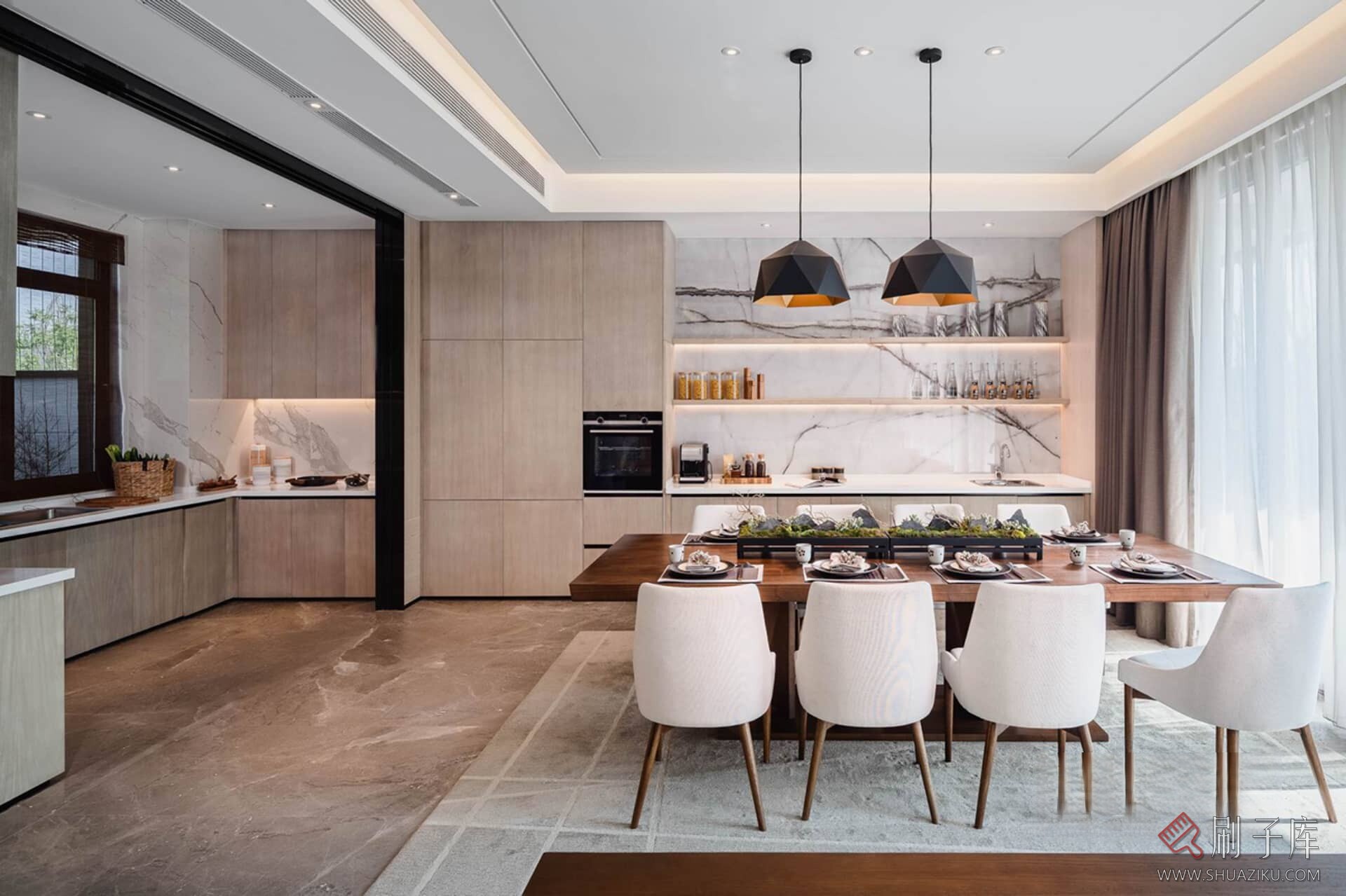 图片[1]-70套家装空间混搭风格案例参考图-刷子库