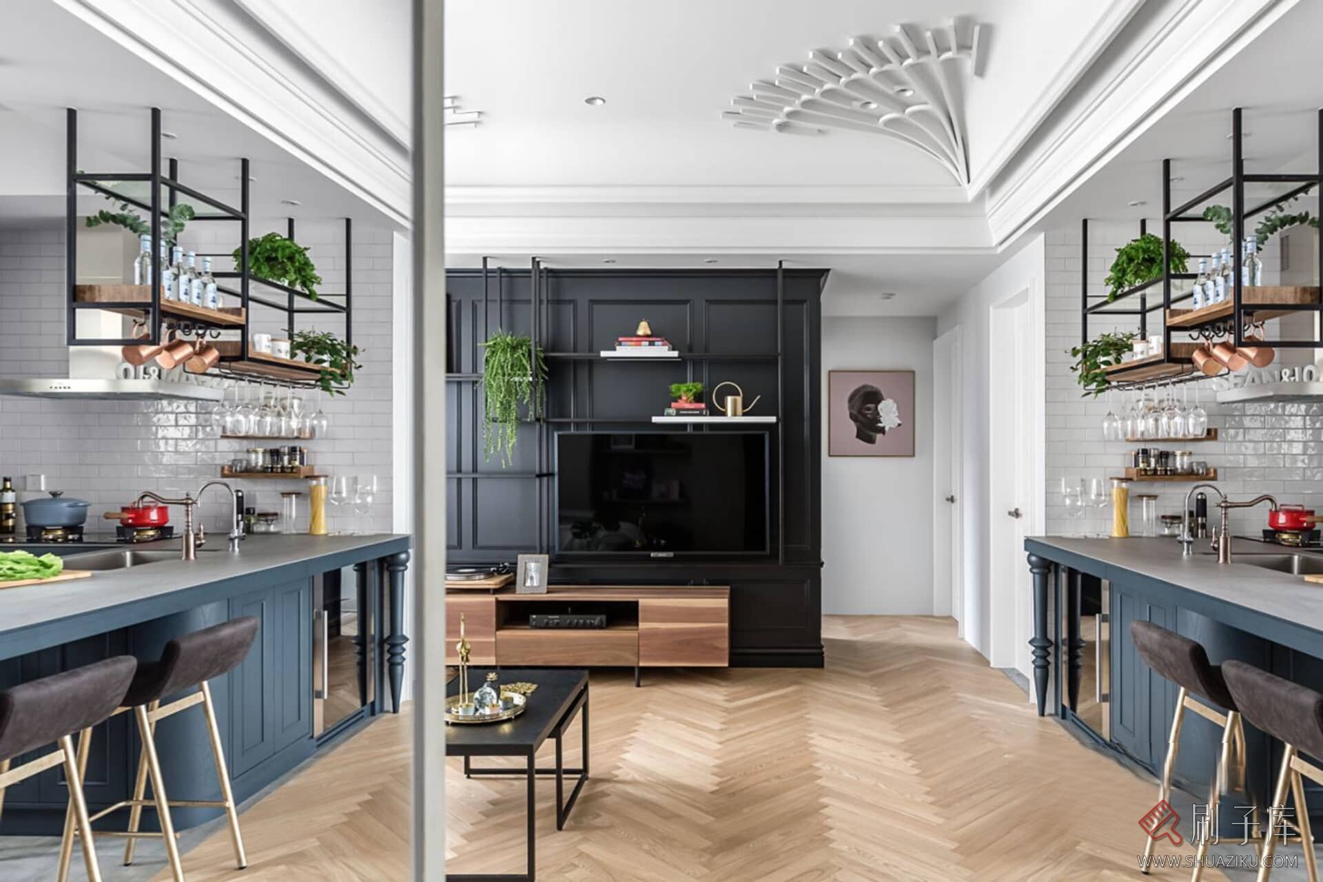 图片[17]-70套家装空间混搭风格案例参考图-刷子库