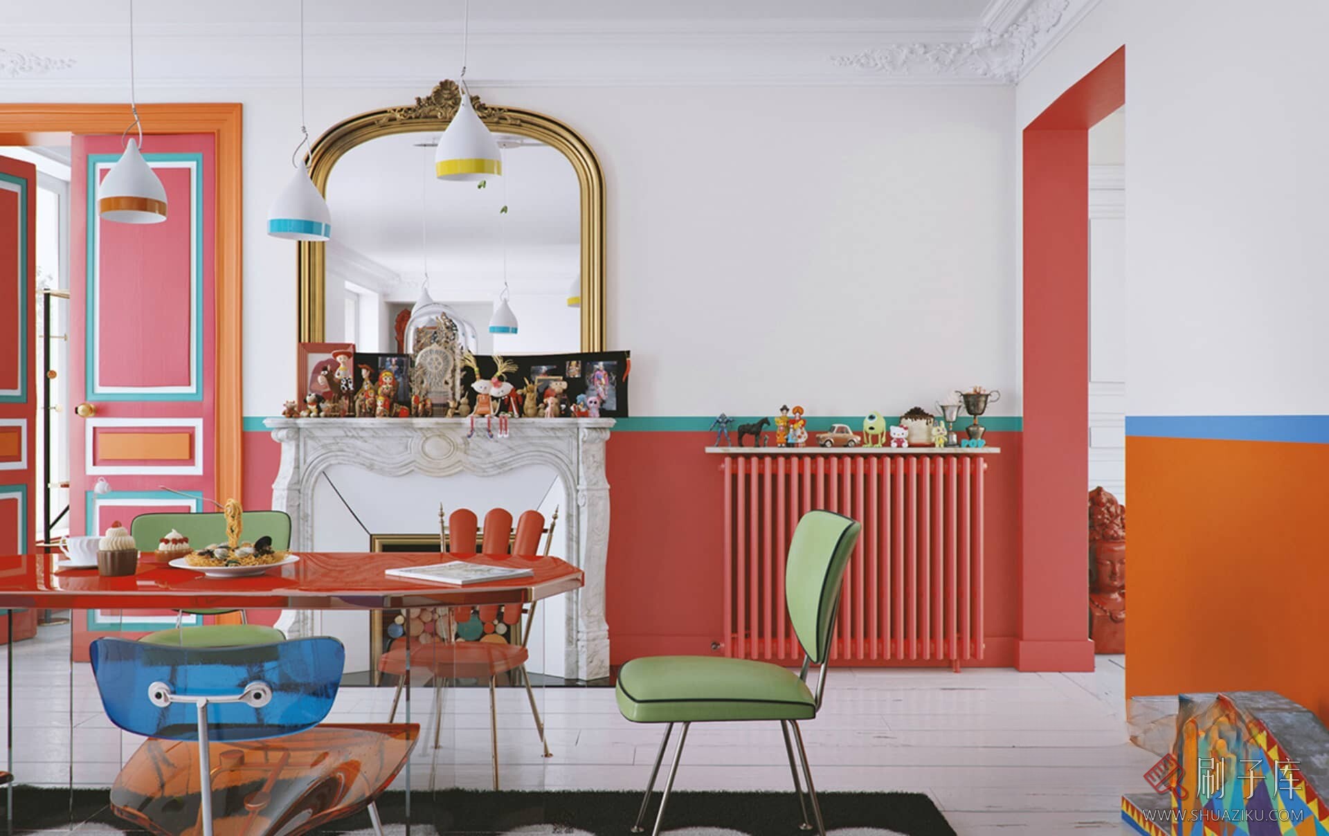 图片[23]-70套家装空间混搭风格案例参考图-刷子库