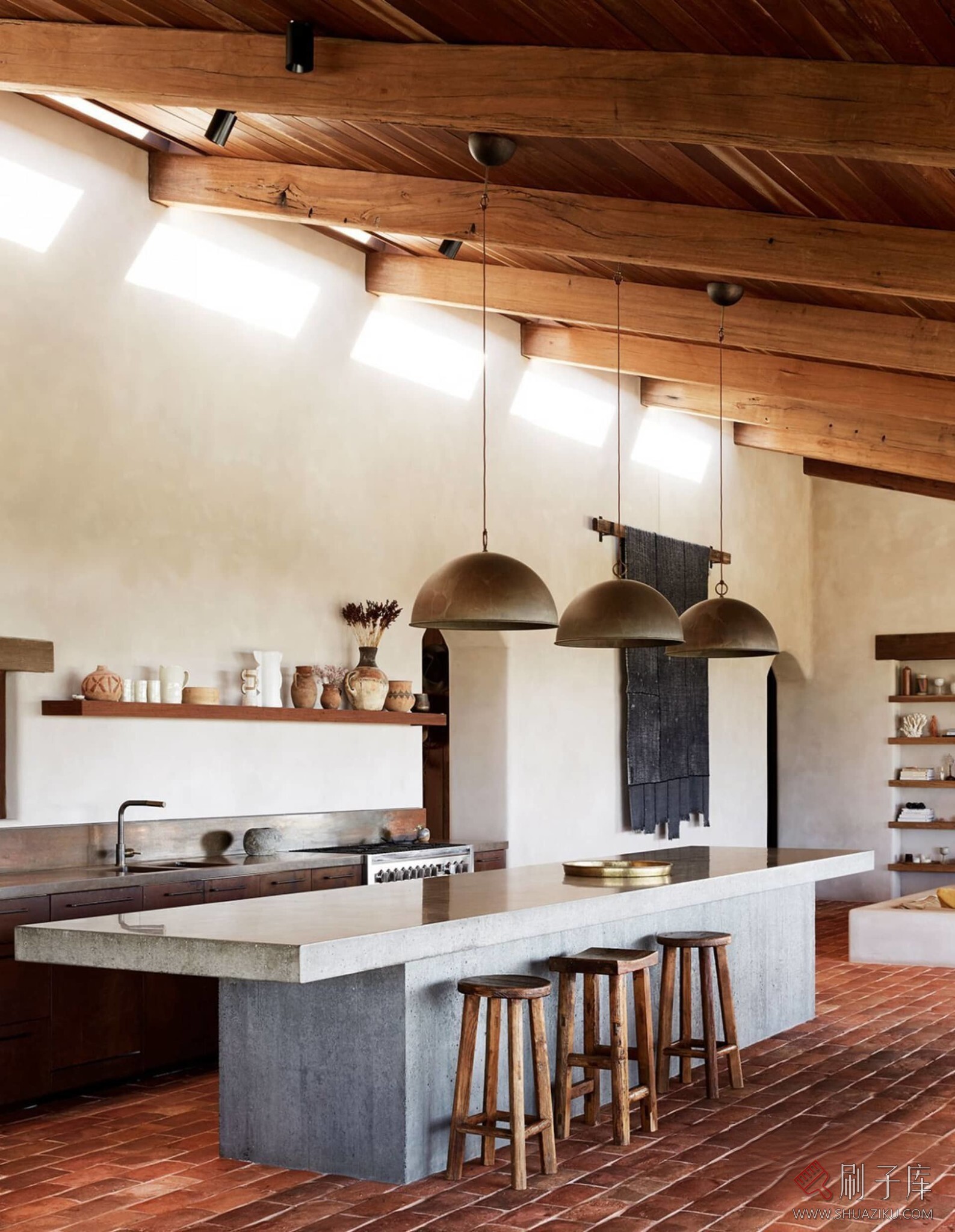 图片[4]-【案例图集】侘寂风（Wabi-Sabi style）丨概念图+住宅别墅设计案例-刷子库