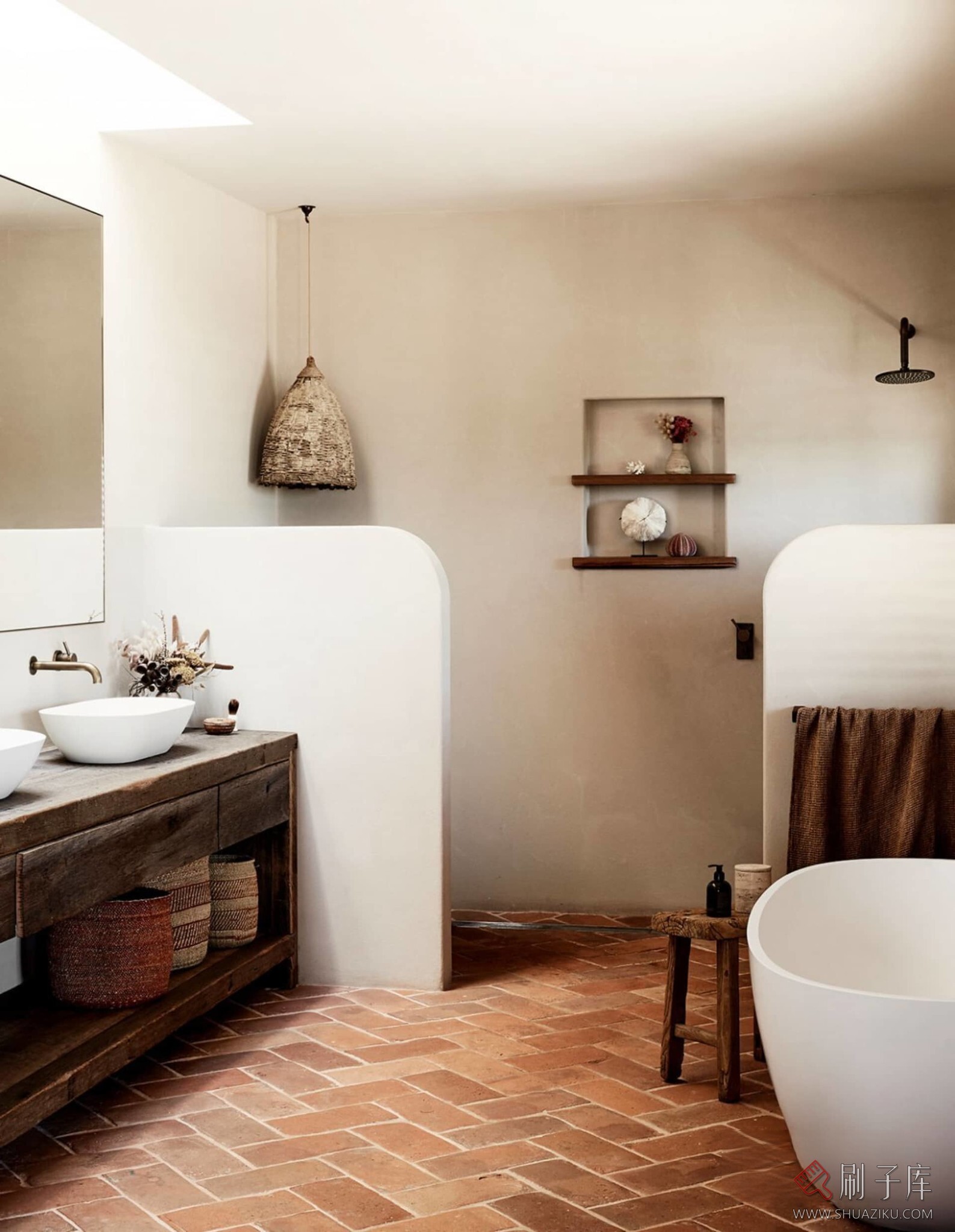 图片[17]-【案例图集】侘寂风（Wabi-Sabi style）丨概念图+住宅别墅设计案例-刷子库