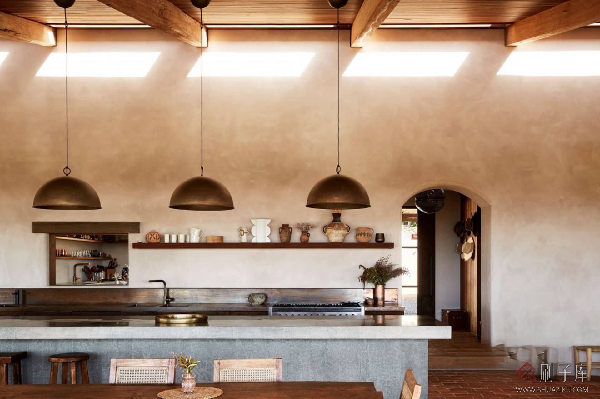 图片[24]-【案例图集】侘寂风（Wabi-Sabi style）丨概念图+住宅别墅设计案例-刷子库