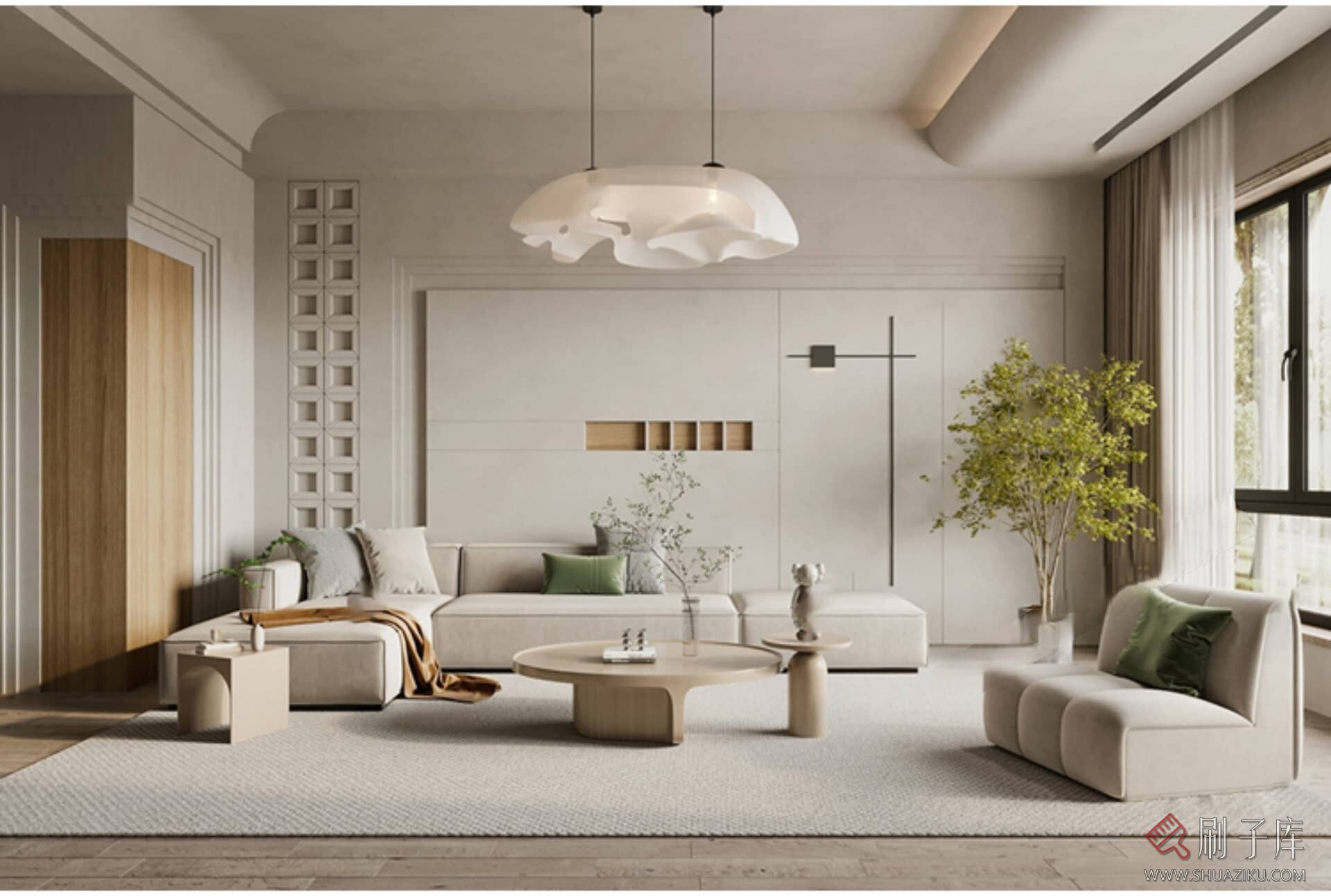 图片[4]-侘寂风格3d模型垞寂诧寂家装客厅餐厅卧室室内3dmax设计素材-刷子库