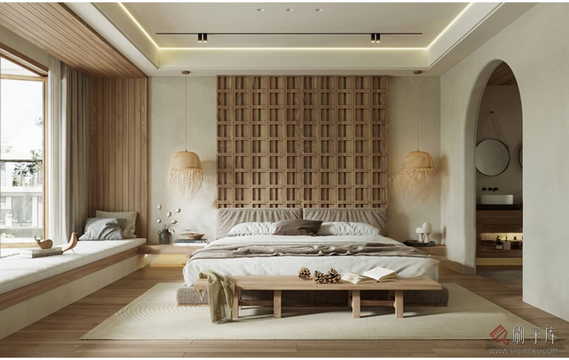 图片[5]-侘寂风格3d模型垞寂诧寂家装客厅餐厅卧室室内3dmax设计素材-刷子库