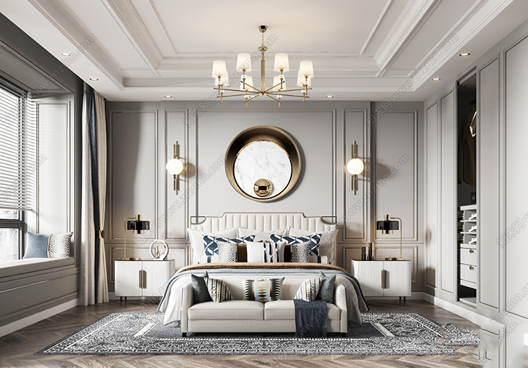 图片[26]-美式风格3dmax家装素材室内客厅餐厅卧室书房场景3d模型库-刷子库