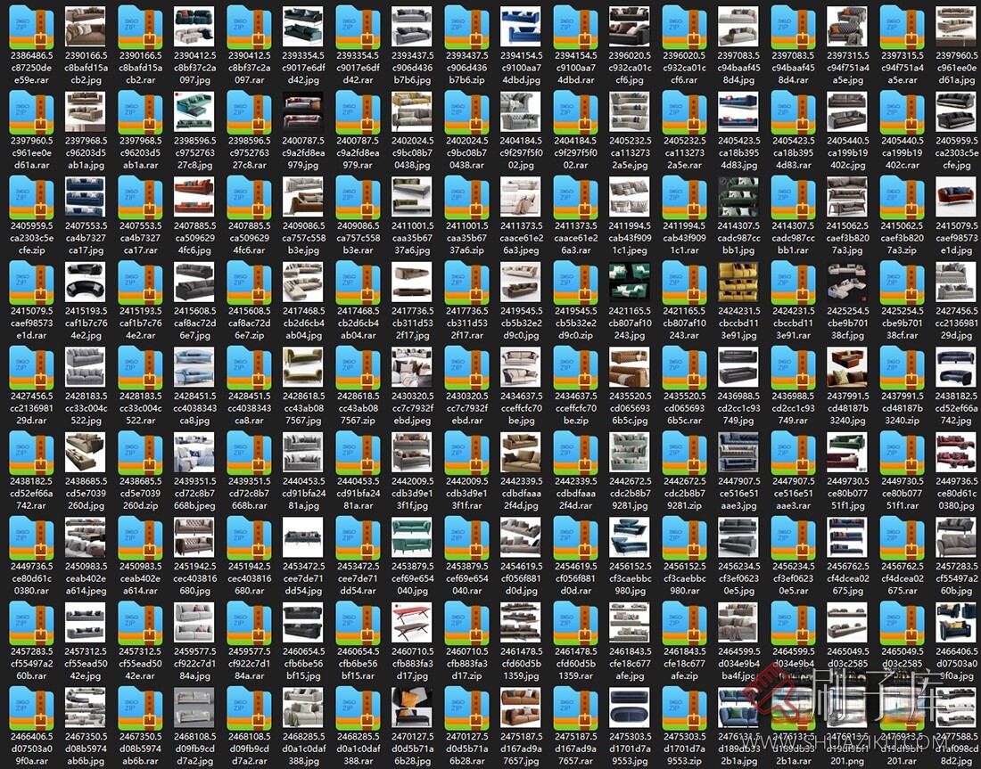 图片[1]-3dsky模型沙发858个-刷子库