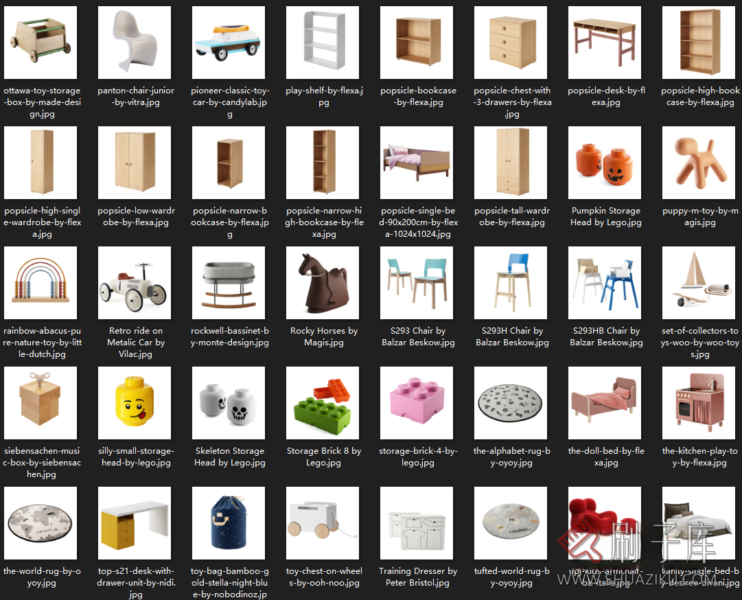 图片[8]-单体3D模1910组模型含贴图-刷子库
