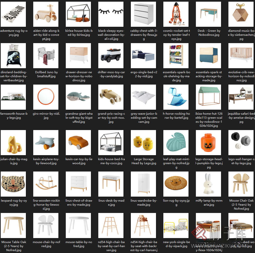 图片[11]-单体3D模1910组模型含贴图-刷子库