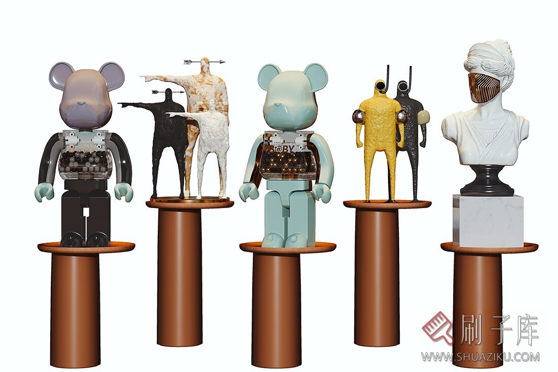 图片[2]-现代潮玩雕塑饰品摆件-刷子库