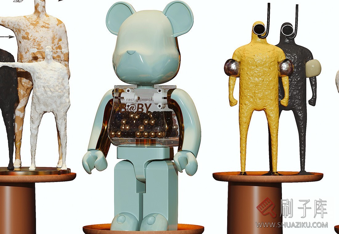 图片[3]-现代潮玩雕塑饰品摆件-刷子库