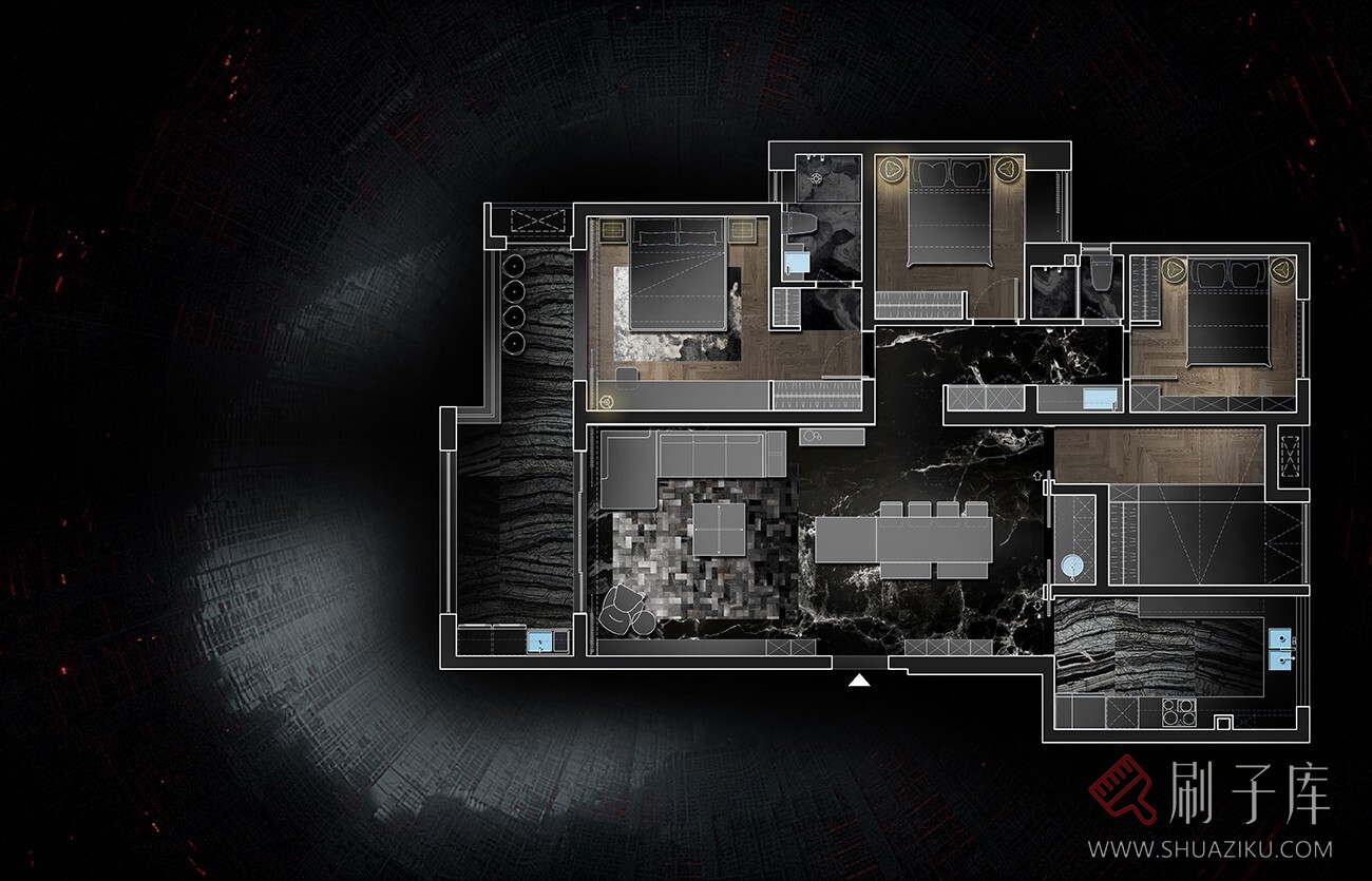 图片[1]-《 15种不同风格彩色平面图-PSD源文件 》-刷子库