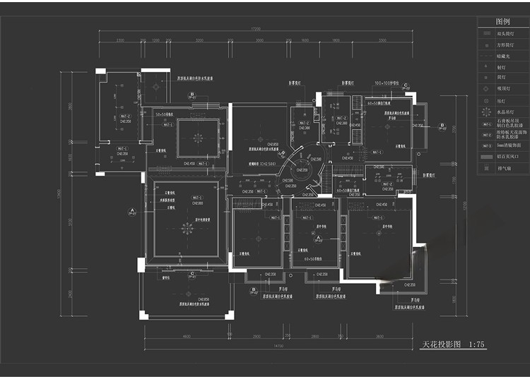 图片[5]-天花吊顶cad节点大样图纸轻钢龙骨石膏板铝造型空调收口剖面详图-刷子库