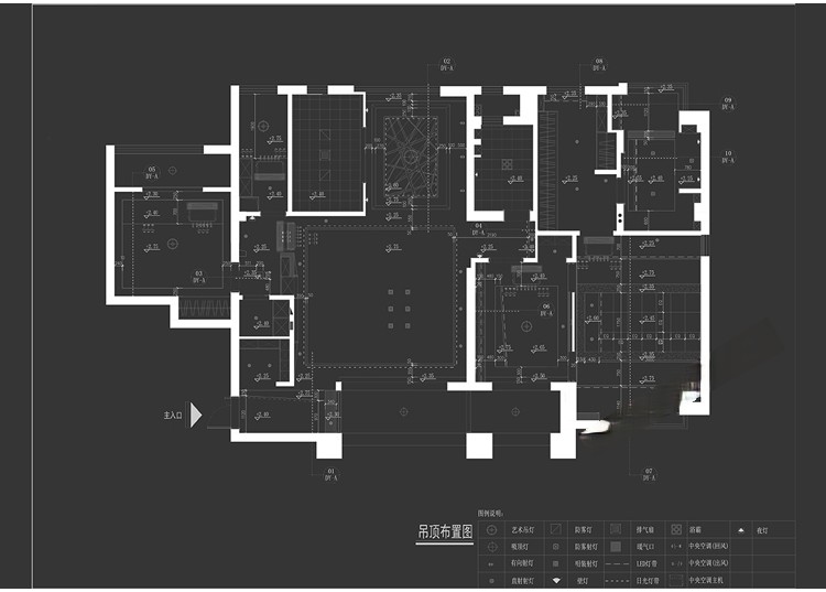 图片[7]-天花吊顶cad节点大样图纸轻钢龙骨石膏板铝造型空调收口剖面详图-刷子库
