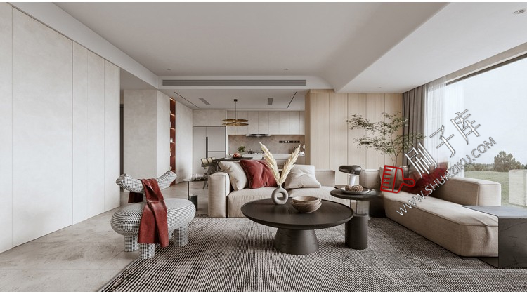 图片[35]-家装无主灯全套cad施工图纸平立面室内设计客厅卧室吊顶装修素材-刷子库