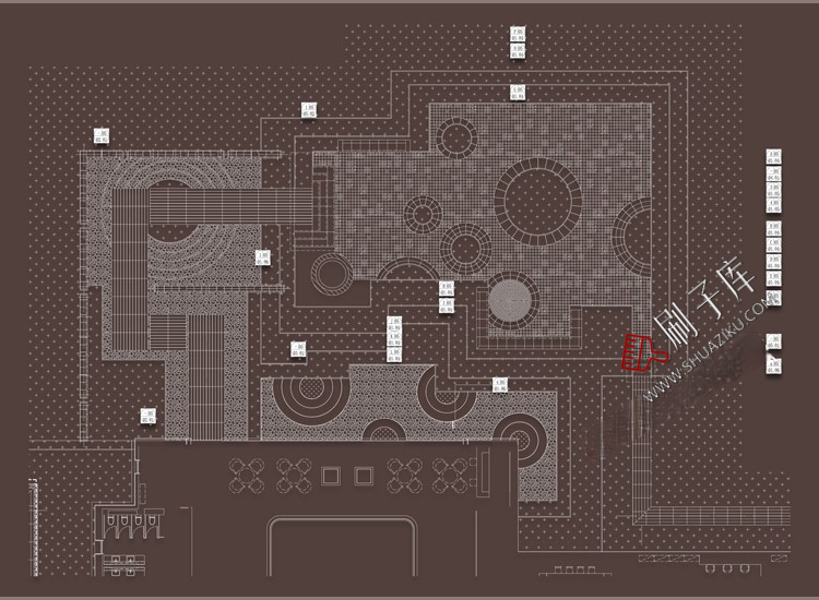 图片[2]-屋顶花园露台园林景观公园环境绿化方案小区cad平面图施工图图库-刷子库
