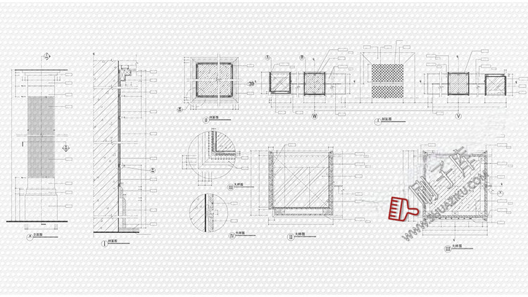 图片[3]-酒店空间CAD节点大样图立面图库工装室内施工工艺深化图纸施工图-刷子库