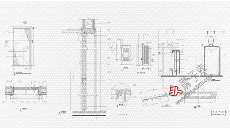 图片[7]-酒店空间CAD节点大样图立面图库工装室内施工工艺深化图纸施工图-刷子库