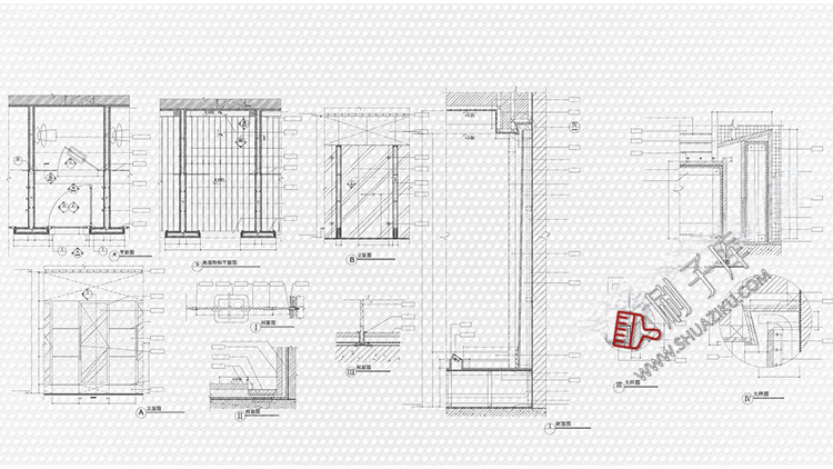 图片[11]-酒店空间CAD节点大样图立面图库工装室内施工工艺深化图纸施工图-刷子库