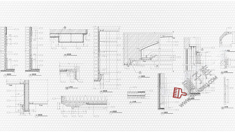 图片[10]-酒店空间CAD节点大样图立面图库工装室内施工工艺深化图纸施工图-刷子库