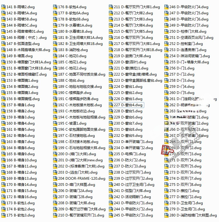 图片[13]-酒店空间CAD节点大样图立面图库工装室内施工工艺深化图纸施工图-刷子库